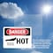Signmission Hot Surface Sign, 7 in H x 10 in W, Plastic, Hot OS-2PACK-DS-P-710-L-1357 - alternate 2